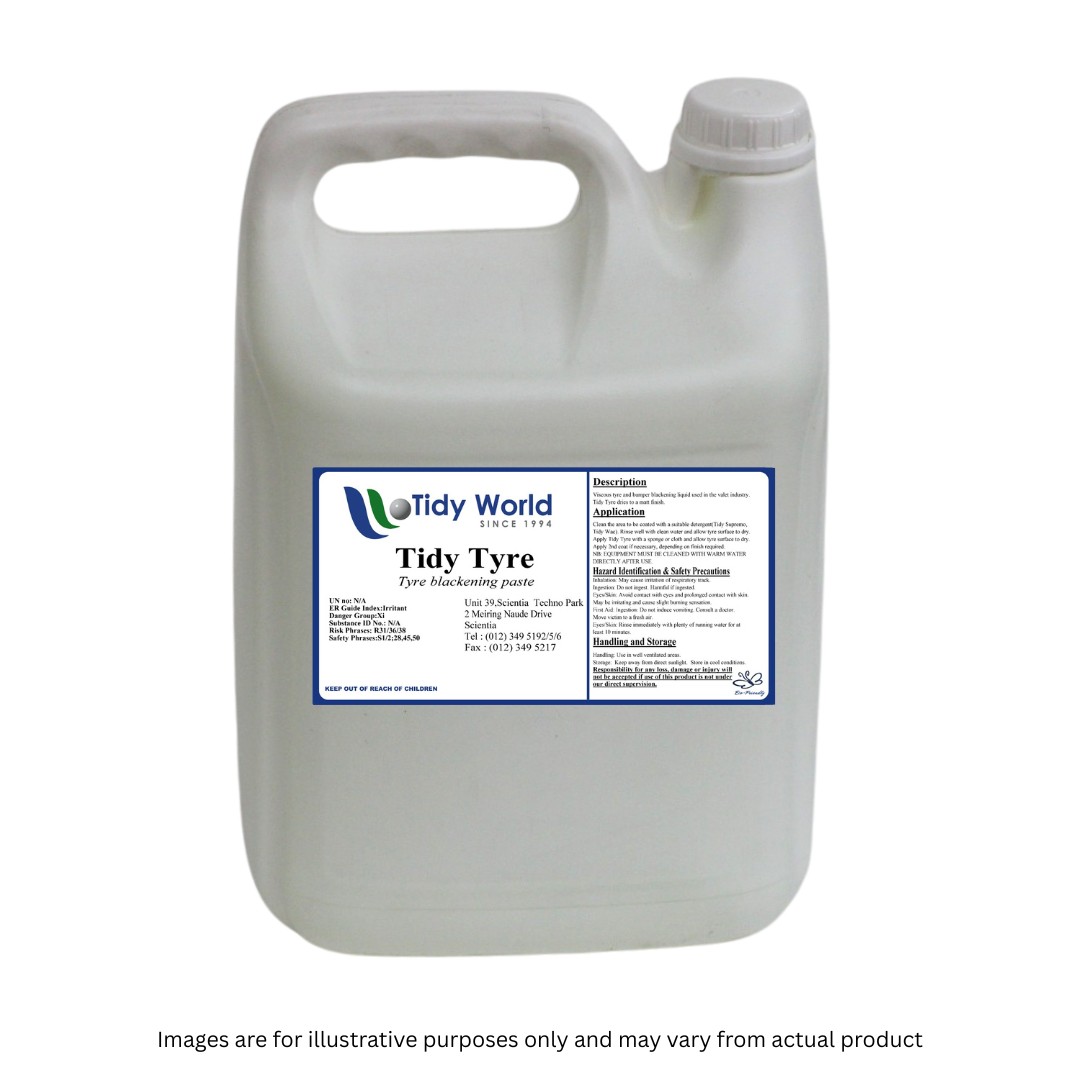 TIDY TYRE SHINE | TYRE BLACKENING LIQUID-5L