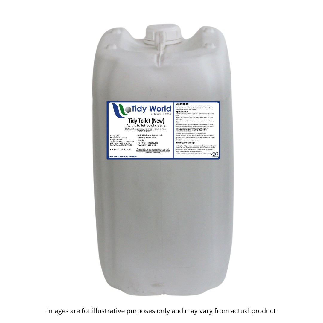 TIDY TOILET | ACIDIC TOILET BOWL CLEANER-25L