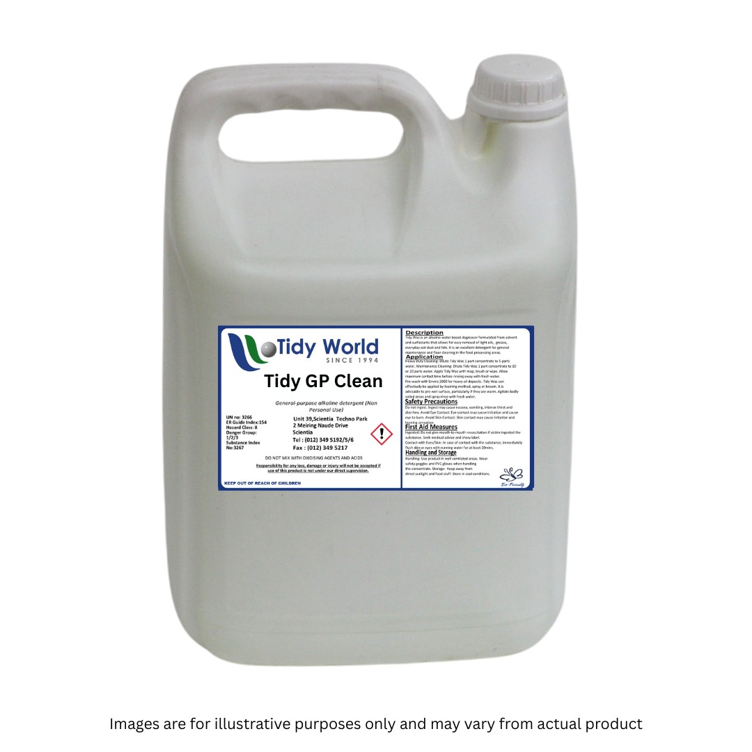 TIDY GP CLEAN | GENERAL PURPOSE CLEANER-5L