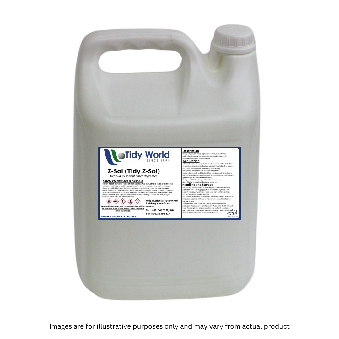 TIDY Z-SOL | SOLVENT BASED DEGREASER-5L