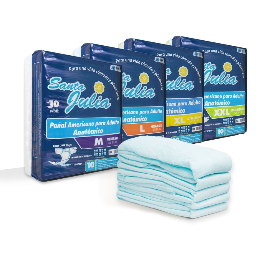 Pañales Desechables para Adulto, hombres y mujeres - 160 Unidades - Disponible en todas las tallas