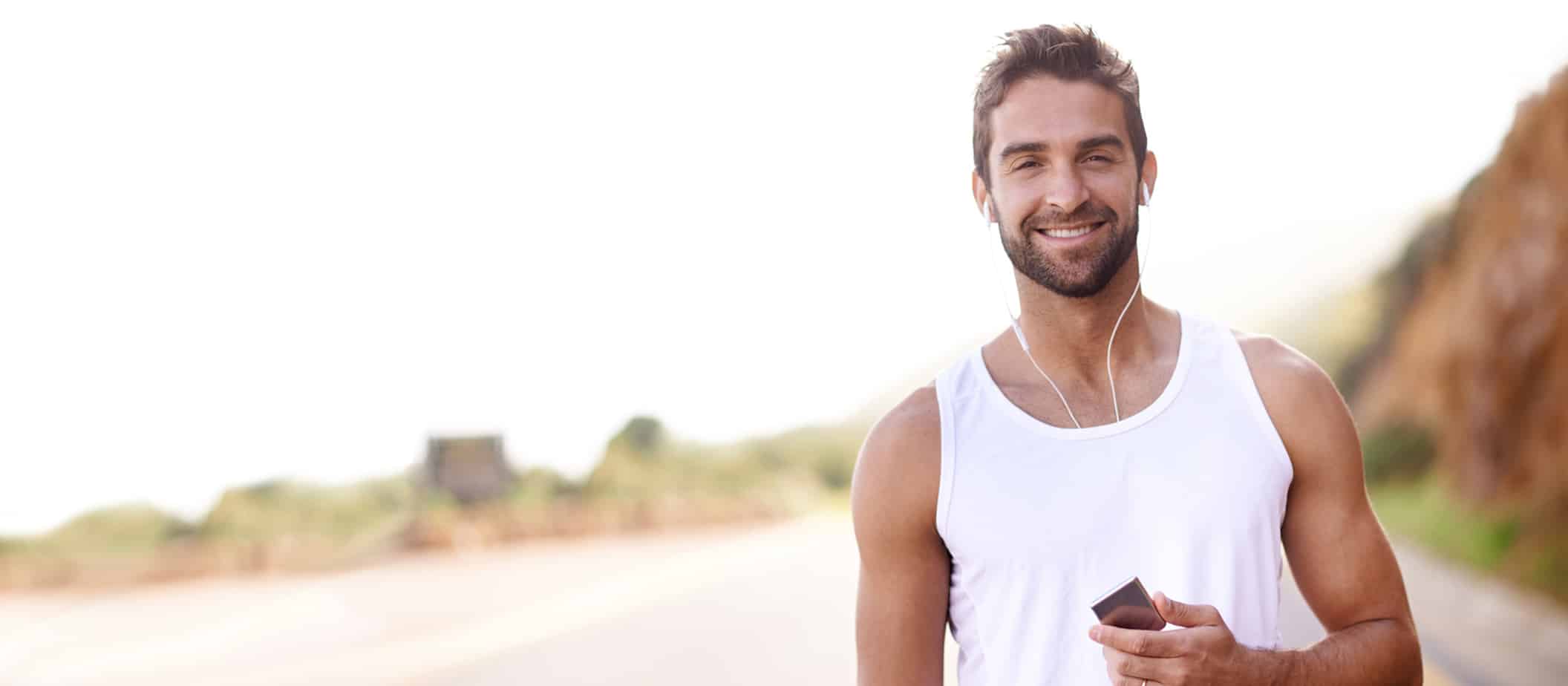 young man with attractive beard from laser hair removal