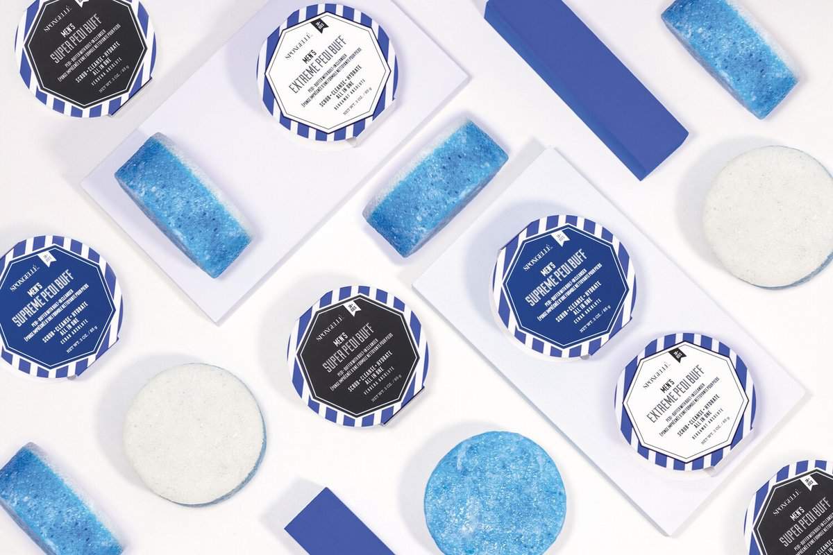 Optimum skincare products for men’s pedicure.