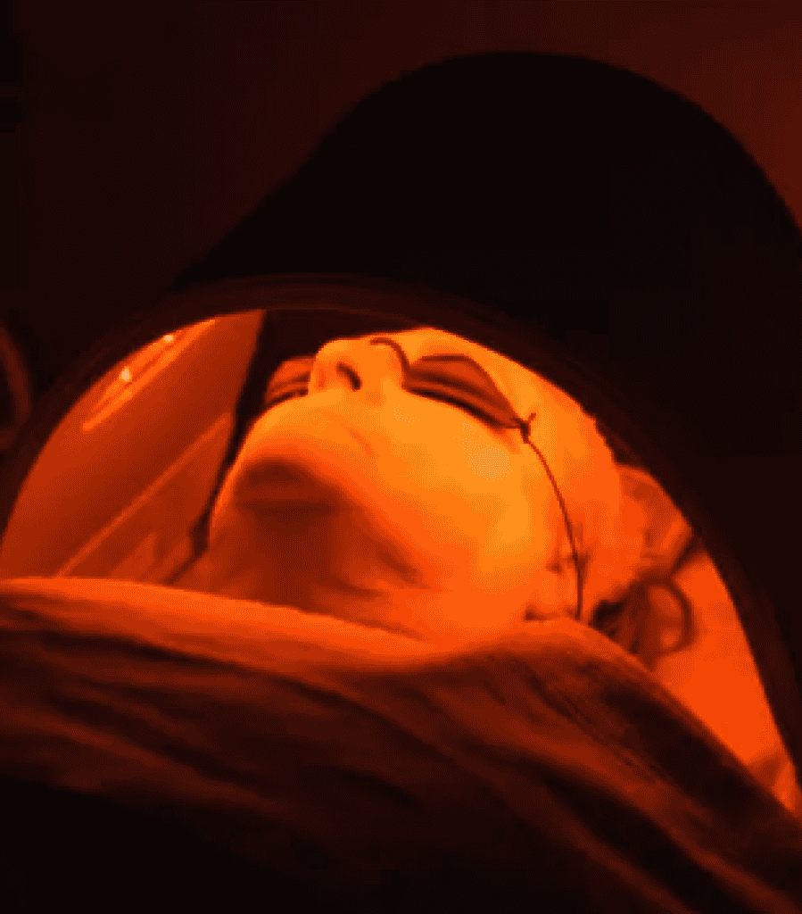 Relaxing facial therapy with advanced equipment at Tonic Day Spa's Skin Hub.