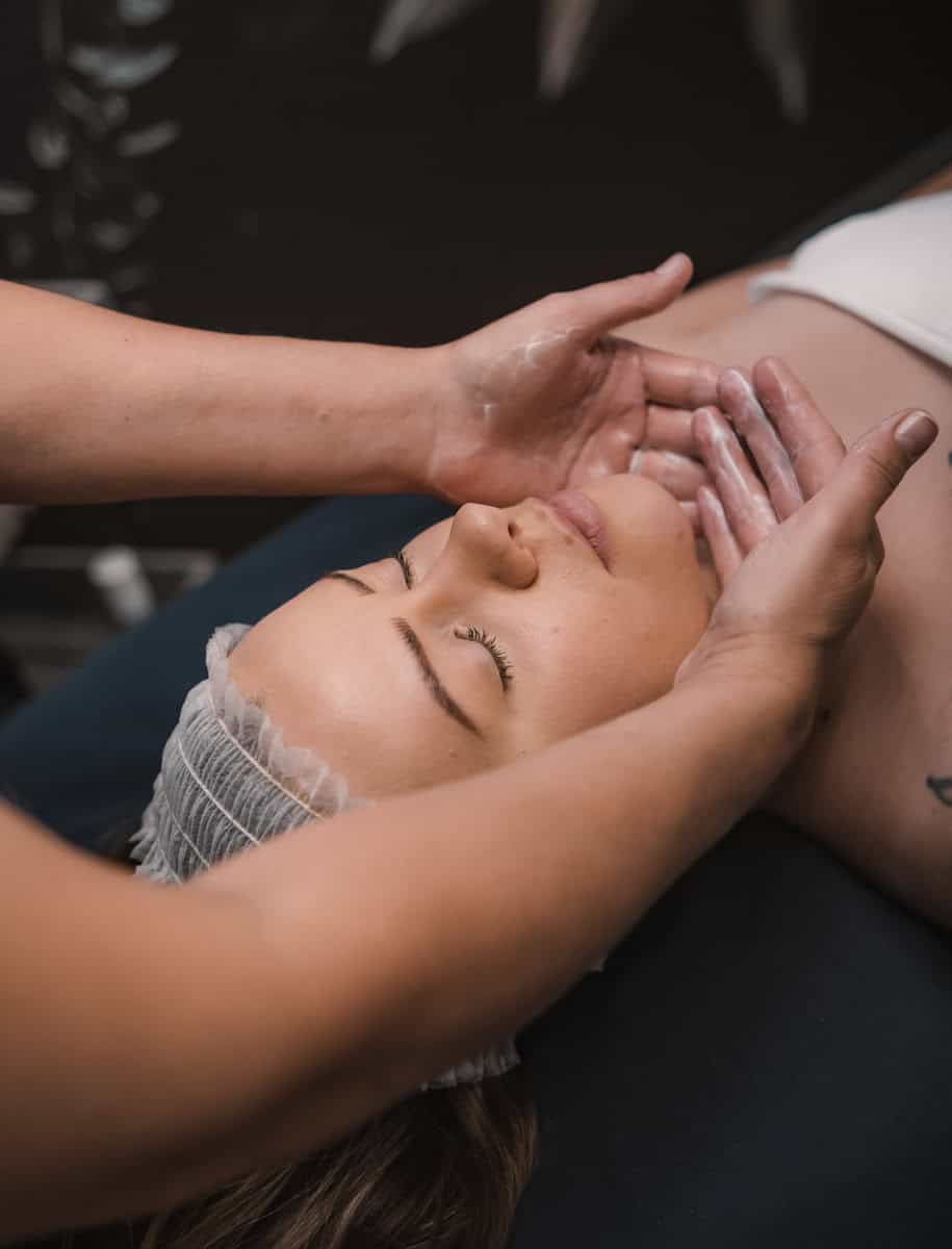 Relaxing facial massage treatment for skin rejuvenation and stress relief. Perfect for a pampering e.