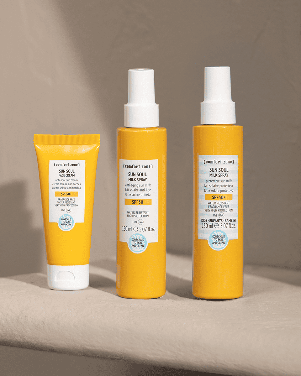 Sun Soul SPF30 sun protection products for radiant skin.