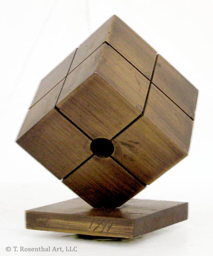 Cube, 1997 Bronze 4 x 4 x 4 inches