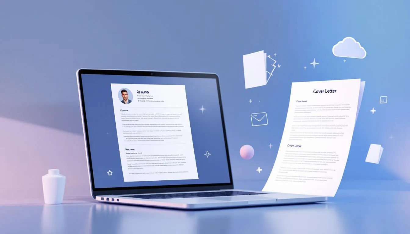 An image depicting a cohesive application package including a resume and cover letter.