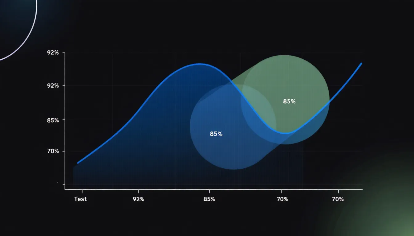A graph illustrating the accuracy of Turnitin's AI detector and its performance in tests.
