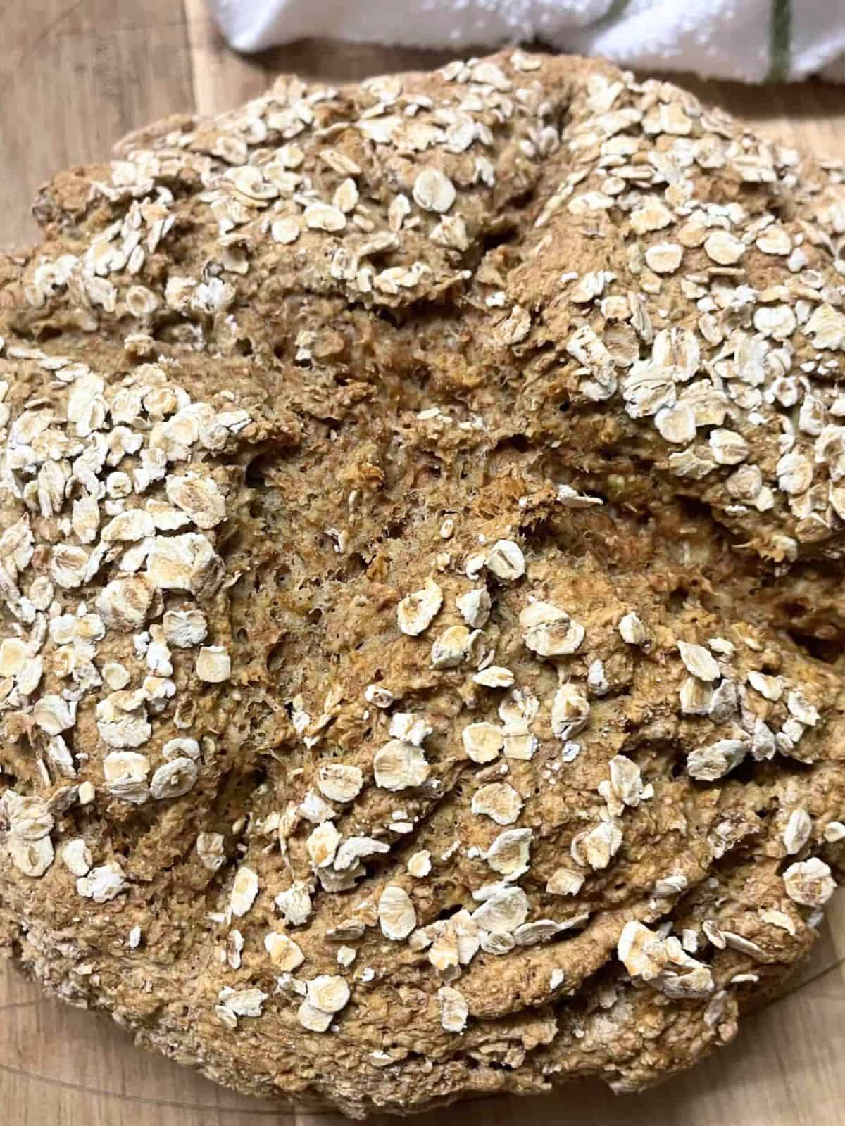 A close up of Irish soda bread, featured image.