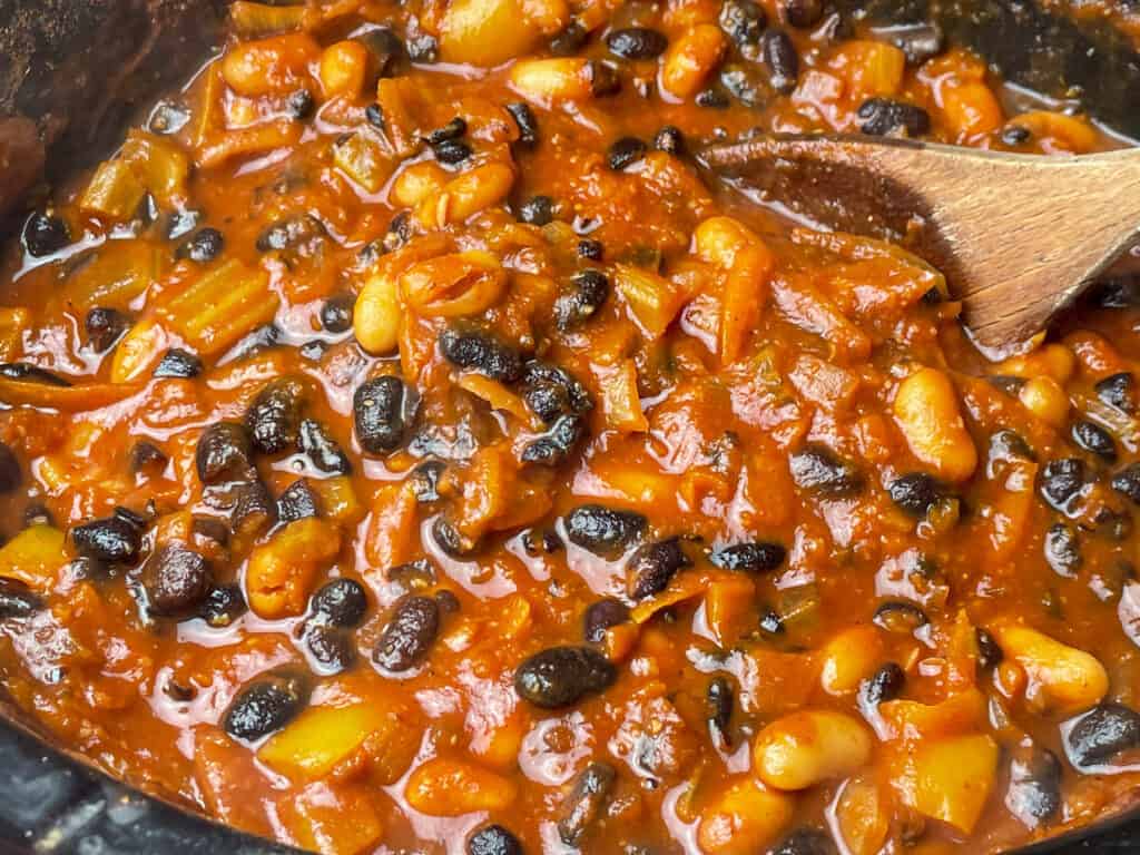 Cook chilli sin carne.