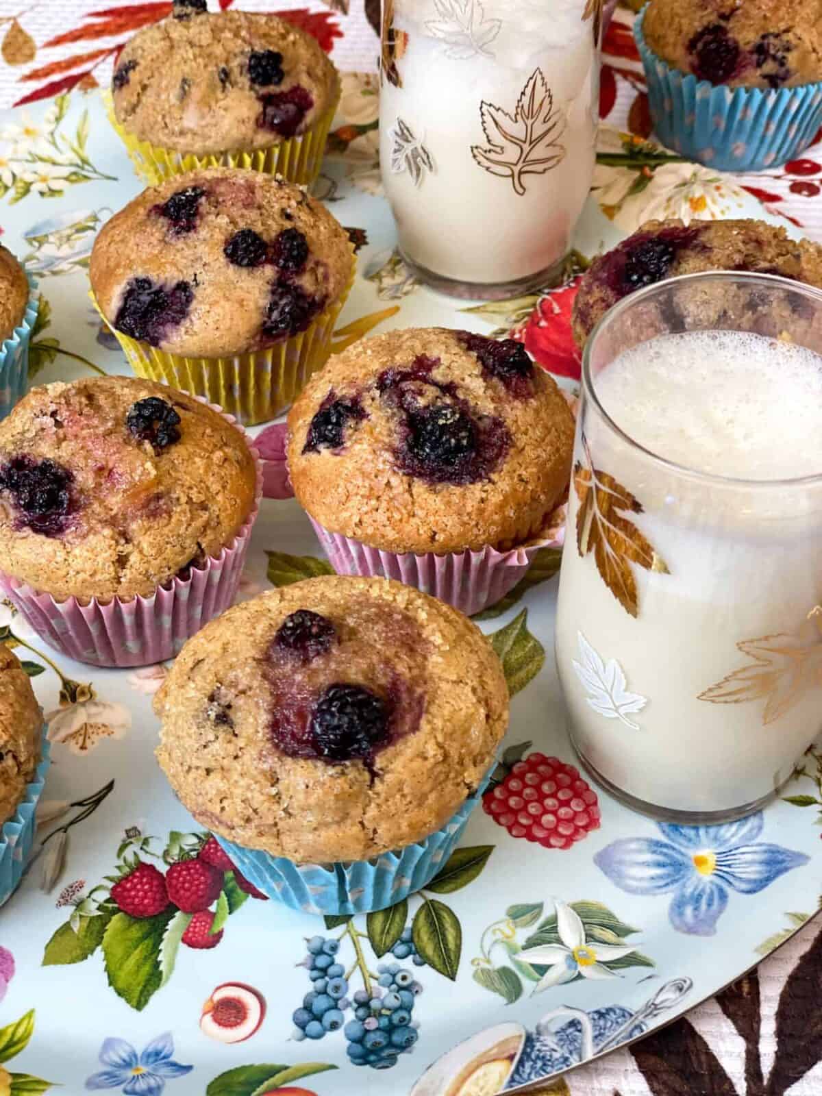 Bramble muffins featured image.