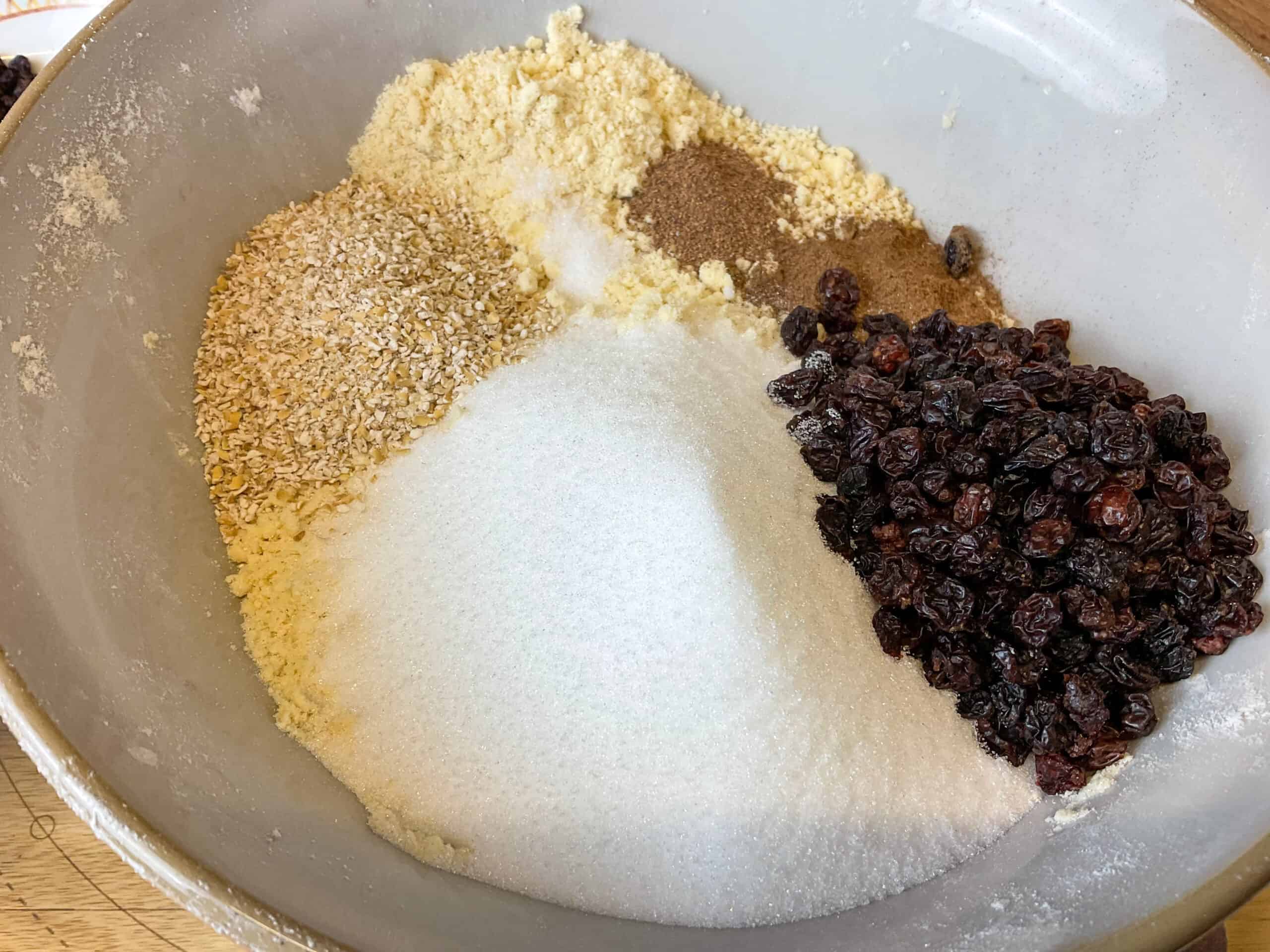 Rest of ingredients added to mixing bowl.
