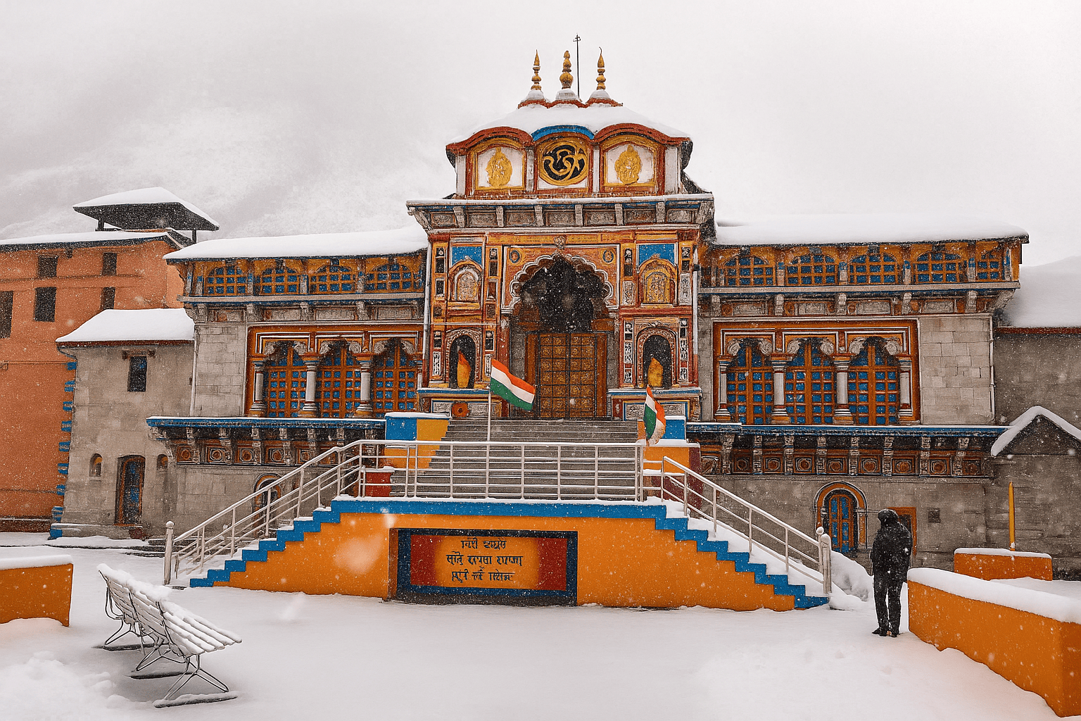 Snow in Badrinath