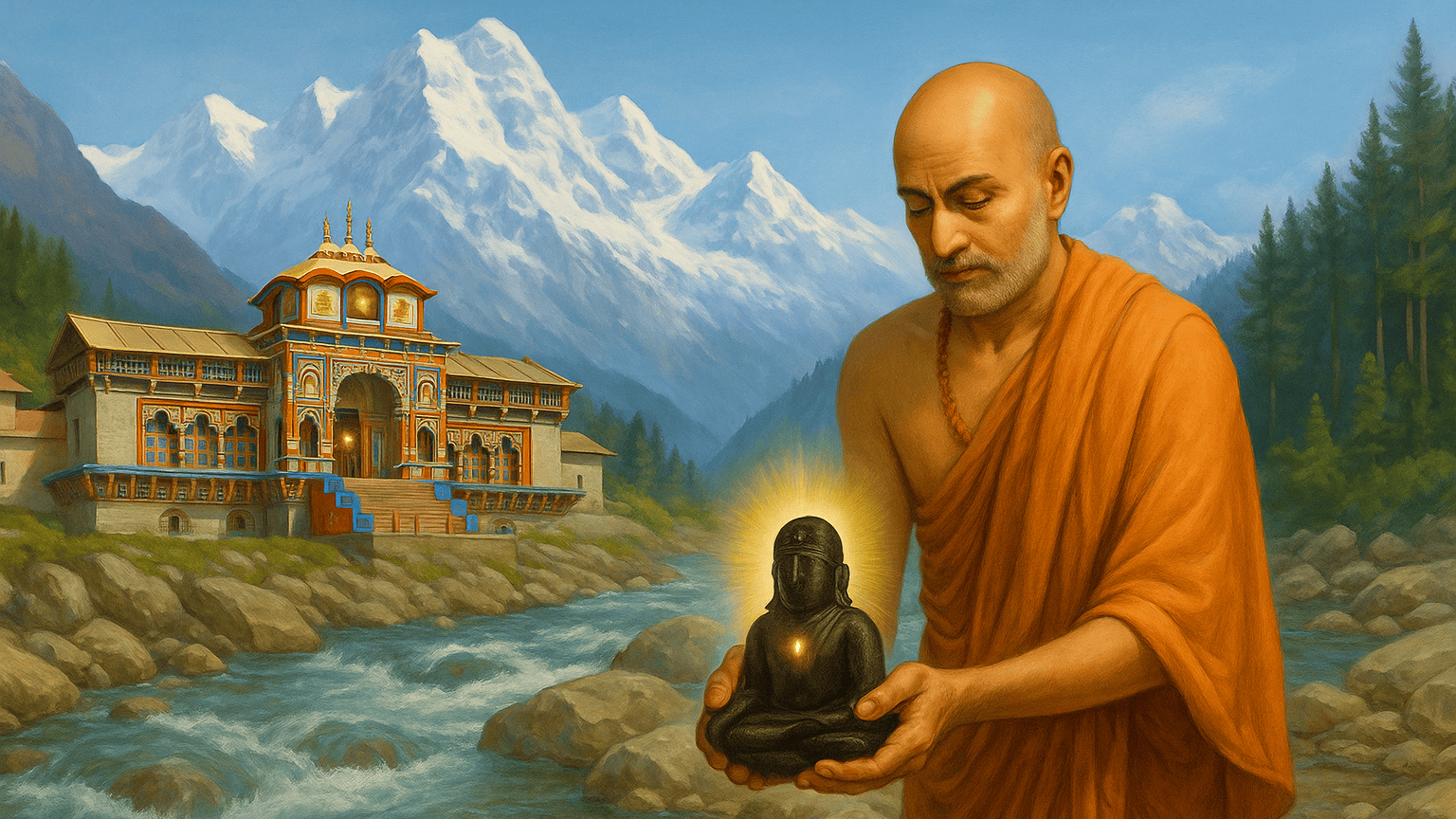 The Idol of Shree Badrinath Temple Was Found by Adi Shankaracharya in Alaknanda River