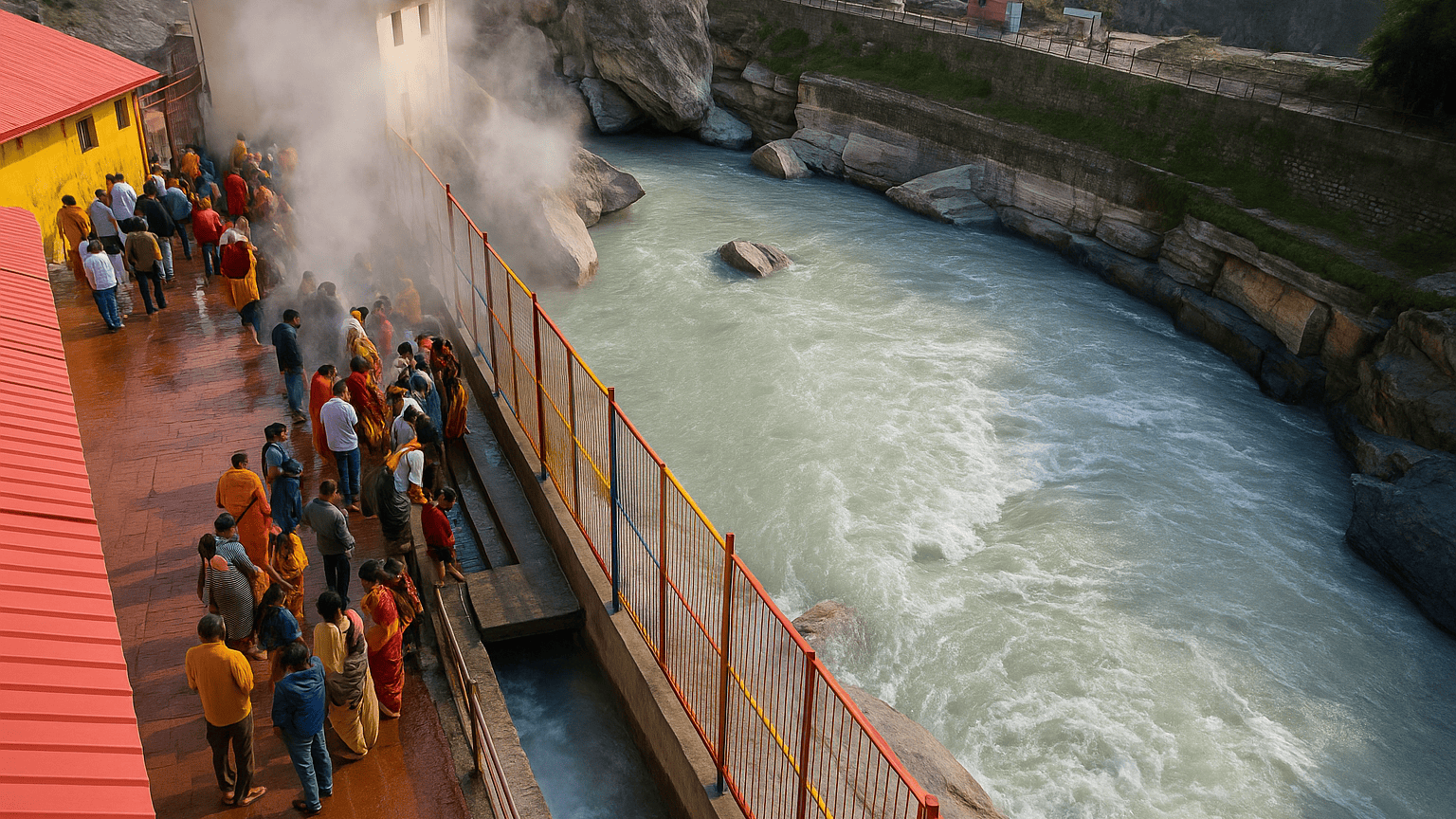 Tapt Kund - Natural Hot Water Spring in Shree Badrinath Temple