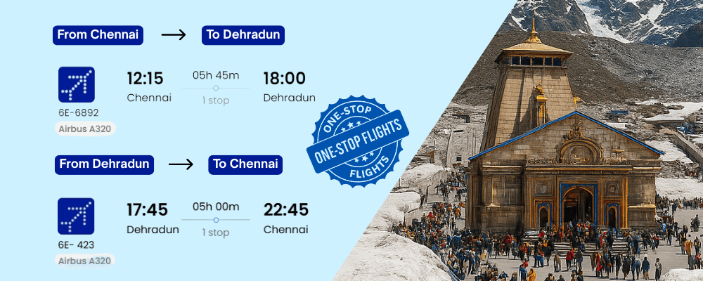 Chennai to Dehradun Flights