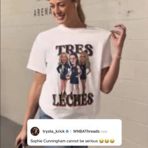 Caitlin Clark Sophie Cunningham And Lexie Hull Indiana Fever Tres Leches Shirt