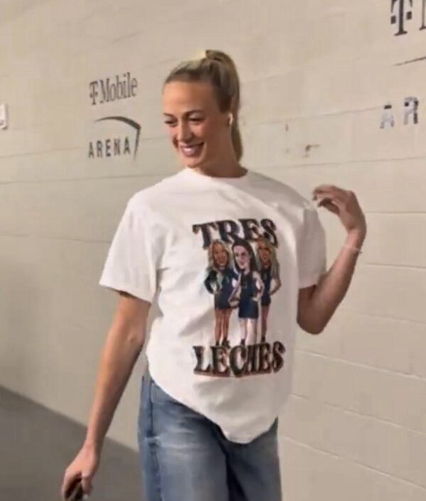 Fever's Sophie Cunningham wears 'Tres Leches' shirt
