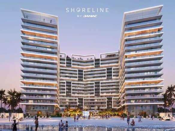 Luxurious modern beachfront condominium with sweeping views and world-class amenities in Italy.