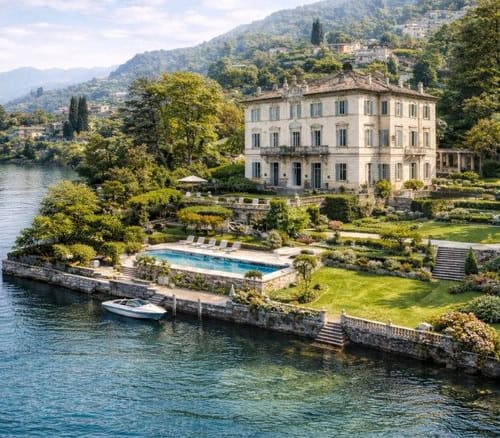 villa on lake como