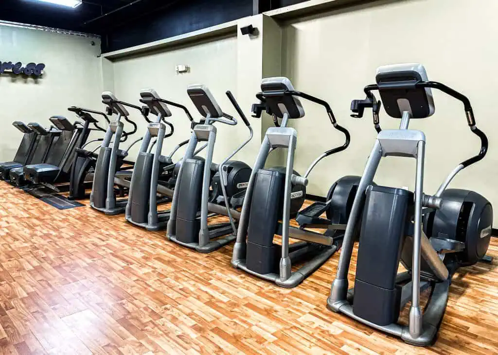 Cardio floor with treadmills and exercise equipment at Triangle Fitness.