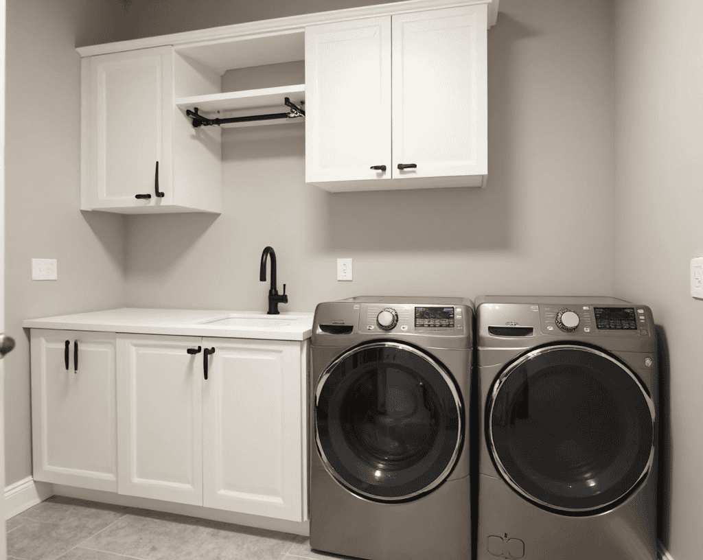 What materials work best for laundry cabinets in Sarasota's climate?