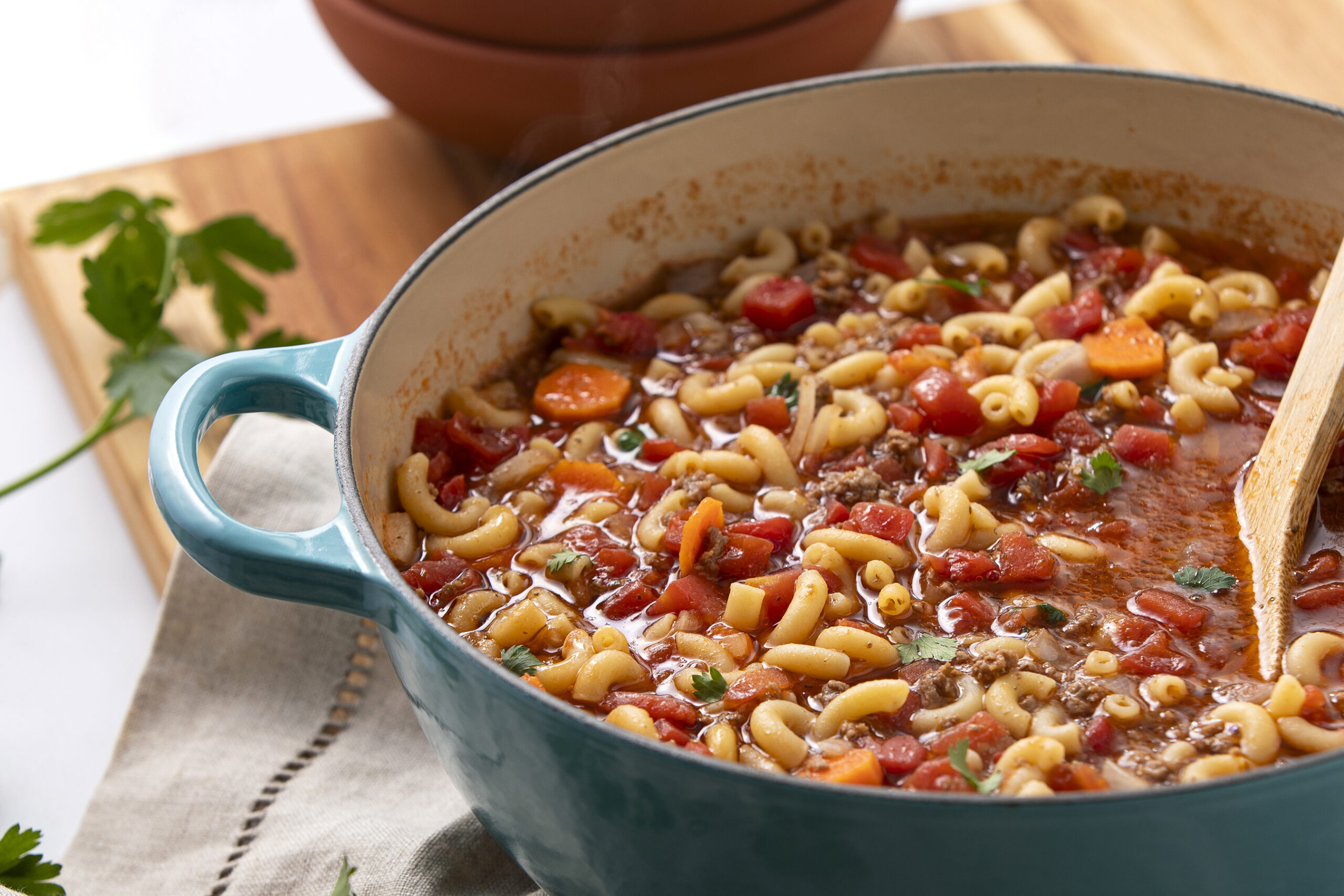 Hamburger Noodle Soup