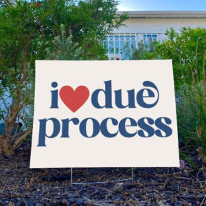 I-love-due-process-yard-sign,-immigrants-make-america-great-usa