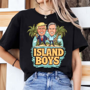 Island Boys Trump Epstein T-Shirt – Cartoon Meme Graphic Tee, Epstein Files Shirt