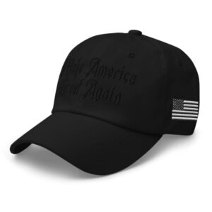 Black Dark Gothic MAGA Hat