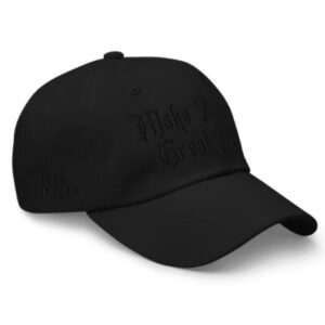 Black Dark Gothic MAGA Hat