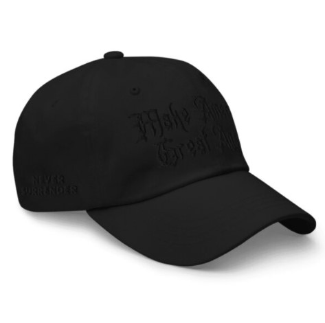 Black Dark Gothic MAGA Hat