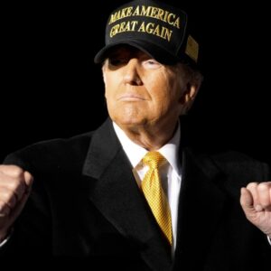 TRUMP DARK GOLD MAGA Navy HAT