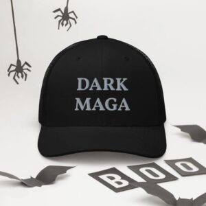 Dark MAGA activated Rally Hat Trucker Cap