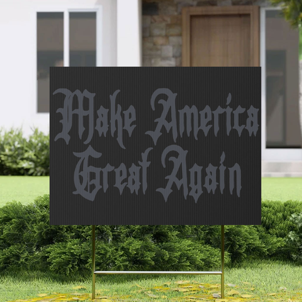 Elon Musk Dark Gothic Maga Yard Sign