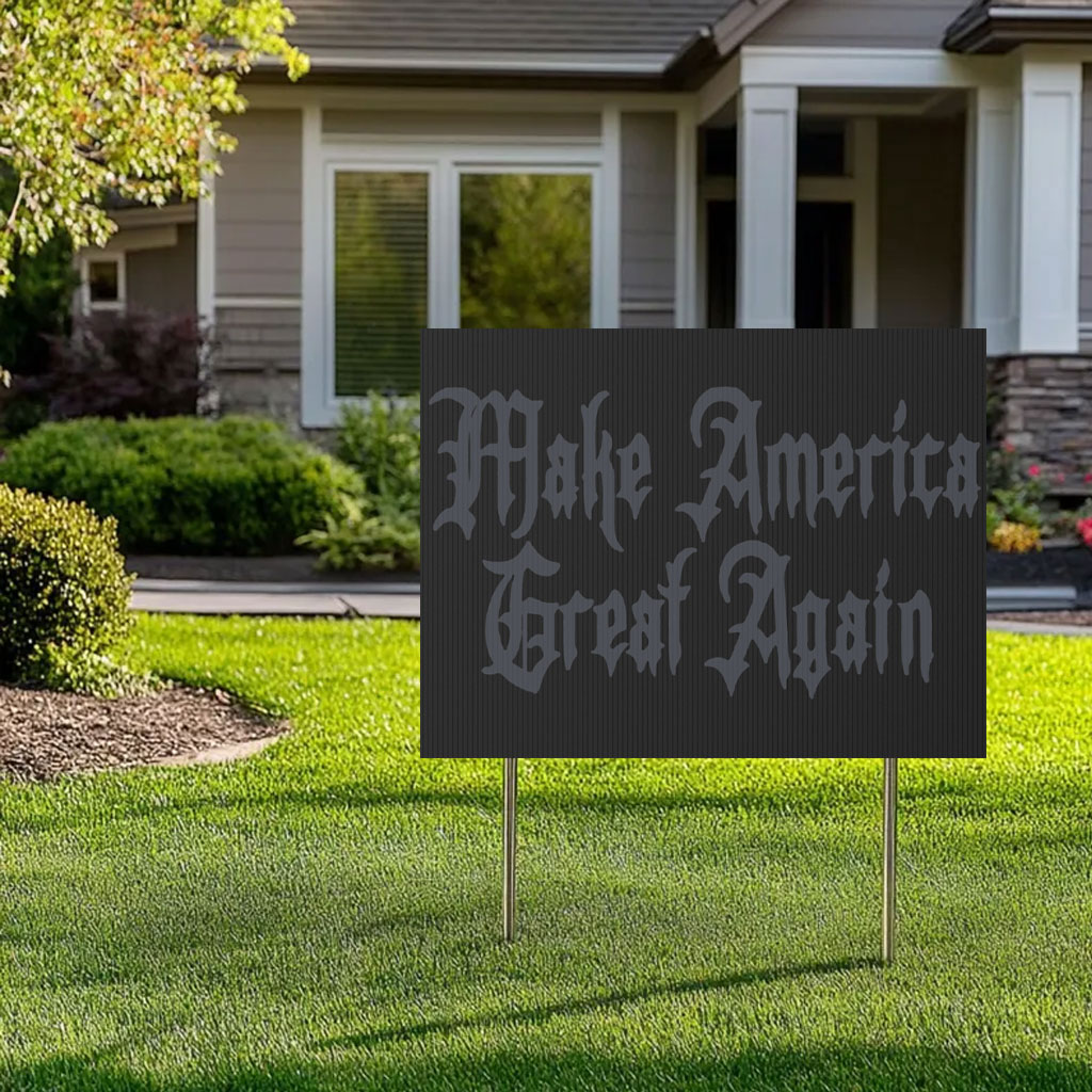 Elon Musk Dark Gothic Maga Yard Sign