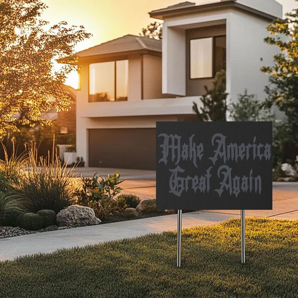Elon Musk Dark Gothic Maga Yard Sign
