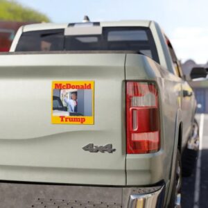 Funny Mc Donald Trump Car Magnet, Political Humor