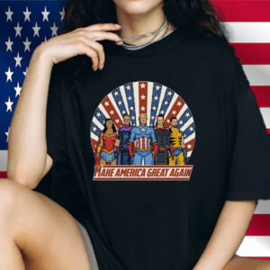 Maga Maha RFK Jr Elon Tulsi JD Vance American Superheroes Avengers Trump Shirt