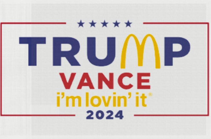 McDonald’s Trump vance I’m Lovin’ It Flag