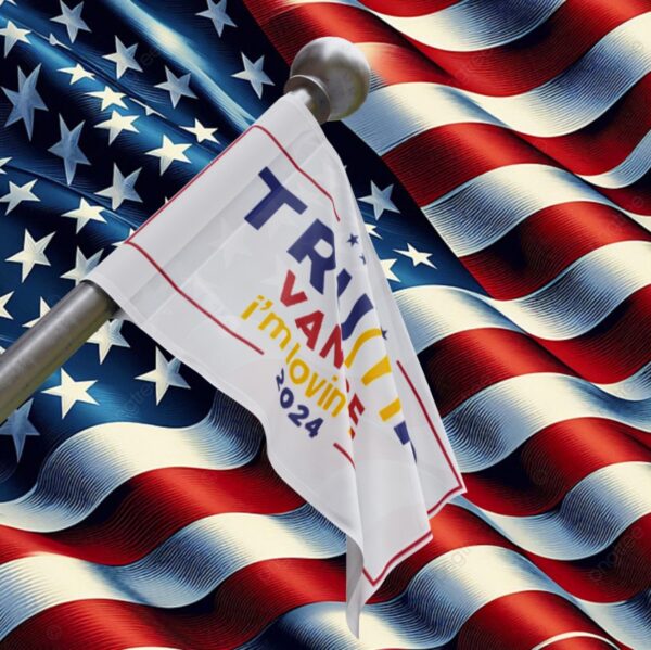 McDonald’s Trump vance I’m Lovin’ It Flag
