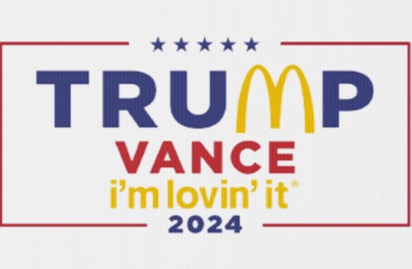 McDonald’s Trump vance I’m Lovin’ It Yard Sign