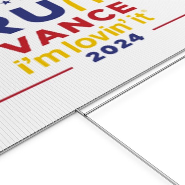 McDonald’s Trump vance I’m Lovin’ It Yard Sign