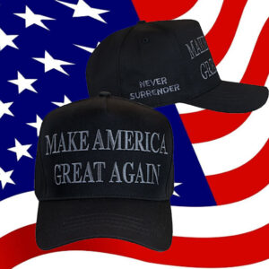 Never Surrender, Black MAGA Hat
