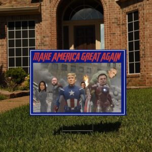 Republicans Crew Yard Sign, Make America Great Again Yard Sign