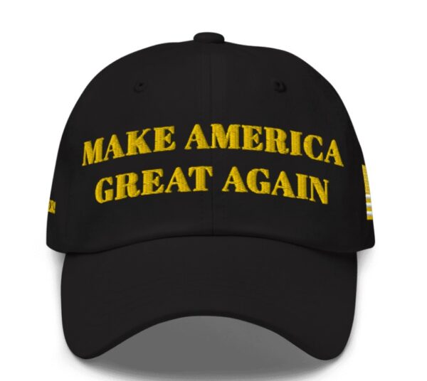 TRUMP BLACK GOLD MAGA HAT