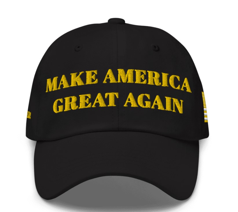 TRUMP BLACK GOLD MAGA HAT