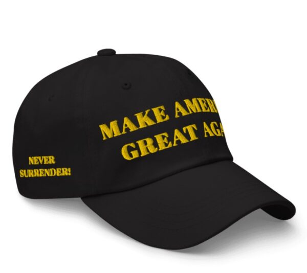 TRUMP BLACK GOLD MAGA HAT