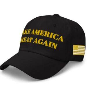 TRUMP BLACK GOLD MAGA HAT